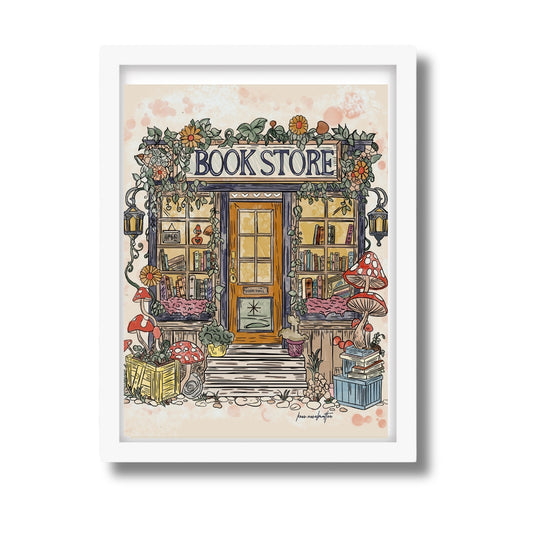 Book Store Illustration- DIGITAL DOWNLOAD