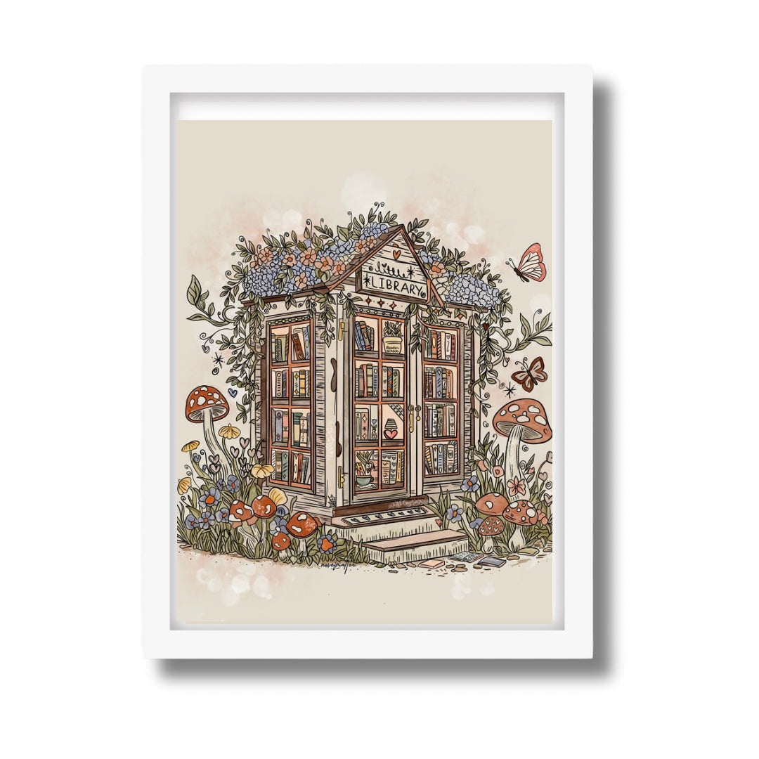 Little Library - Illustration- DIGITAL DOWNLOAD